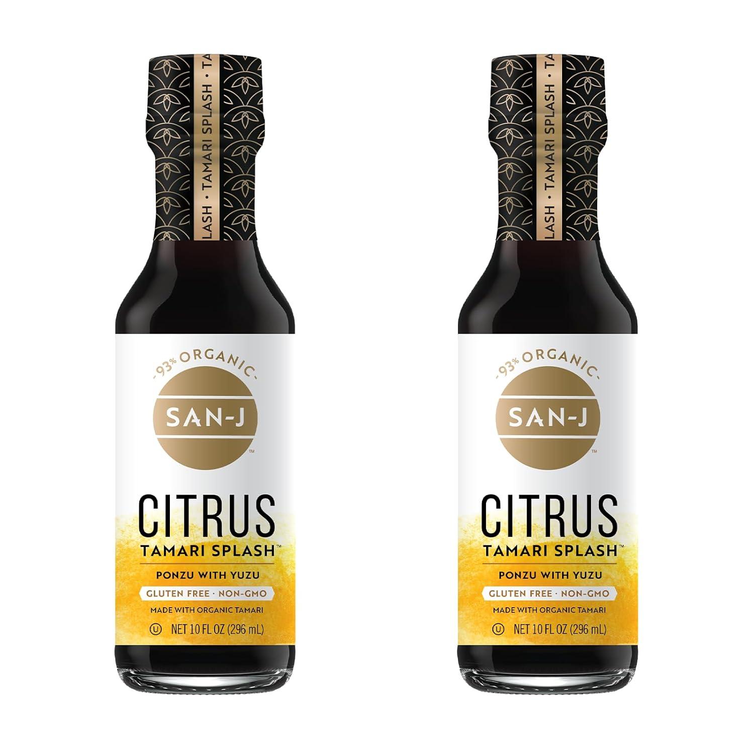 image:imageSanJ Fresh and Zesty Citrus Tamari Splash Ponzu Specially Brewed 10 oz Bottles 2 PackZesty Citrus