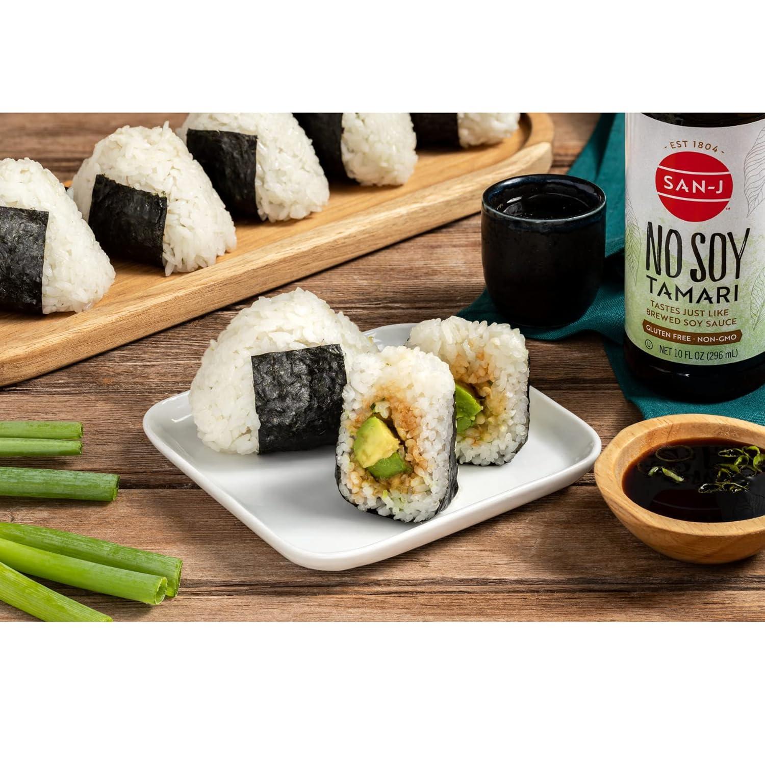 image:imageSanJ No Soy Tamari Specially Brewed Soy Sauce Alternative 10 oz Bottles 2 Pack