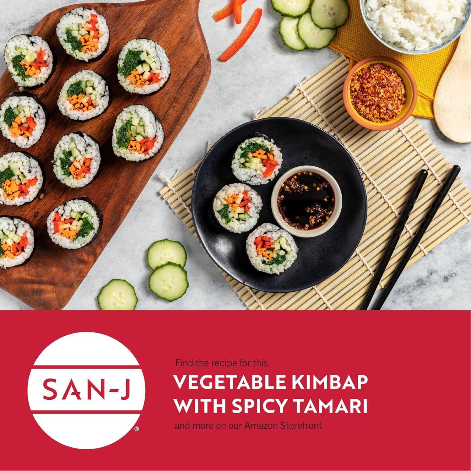 image:imageSanJ Organic Gluten Free Tamari Soy Sauce Made with 100 Whole Soy Specially Brewed 14 oz Individual Portioned Packets 200 PackNo Soy Tamari