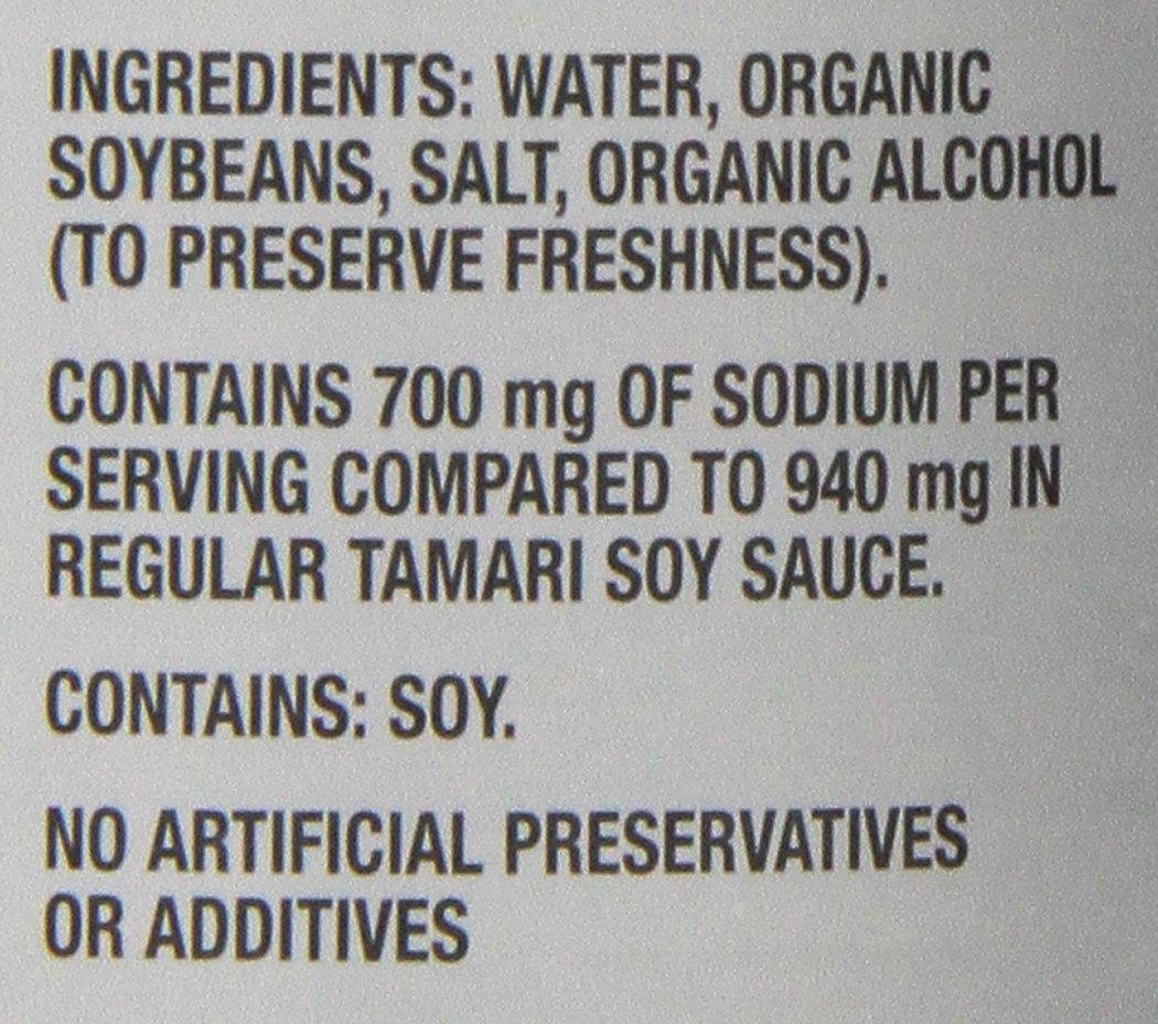 image:imageSanJ Organic Gluten Free Tamari Soy Sauce with 50 Less Sodium Made with 100 Whole Soy Specially Brewed 20 oz BottleLess Sodium Organic Tamari