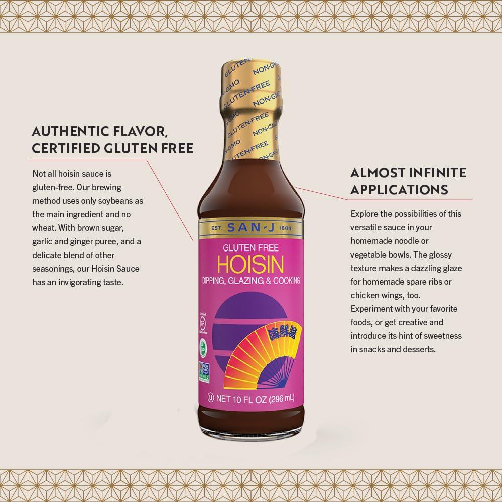 image:imageSanJ Spicy Gluten Free Szechuan Sauce NonGMO 64 oz ContainerHoisin