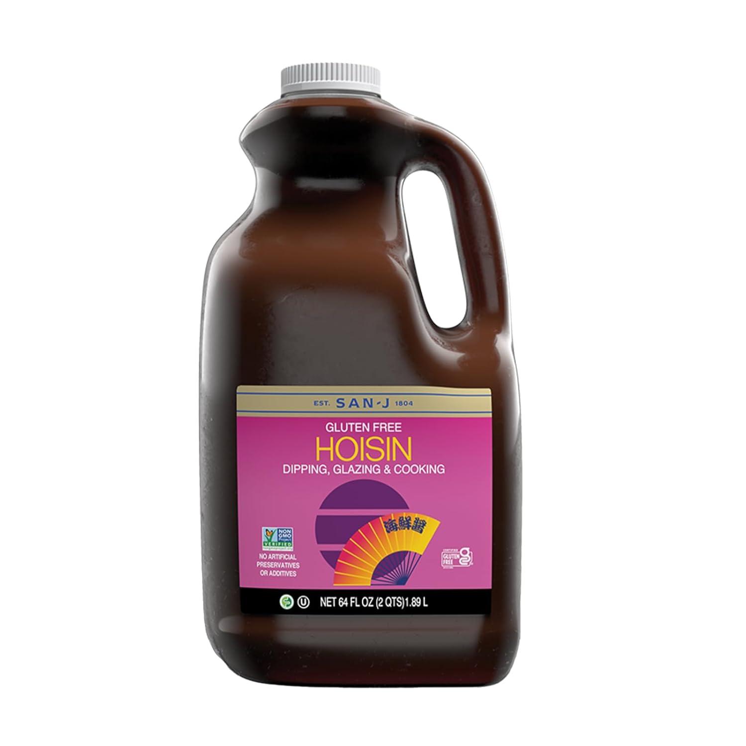image:imageSanJ Spicy Gluten Free Szechuan Sauce NonGMO 64 oz ContainerHoisin