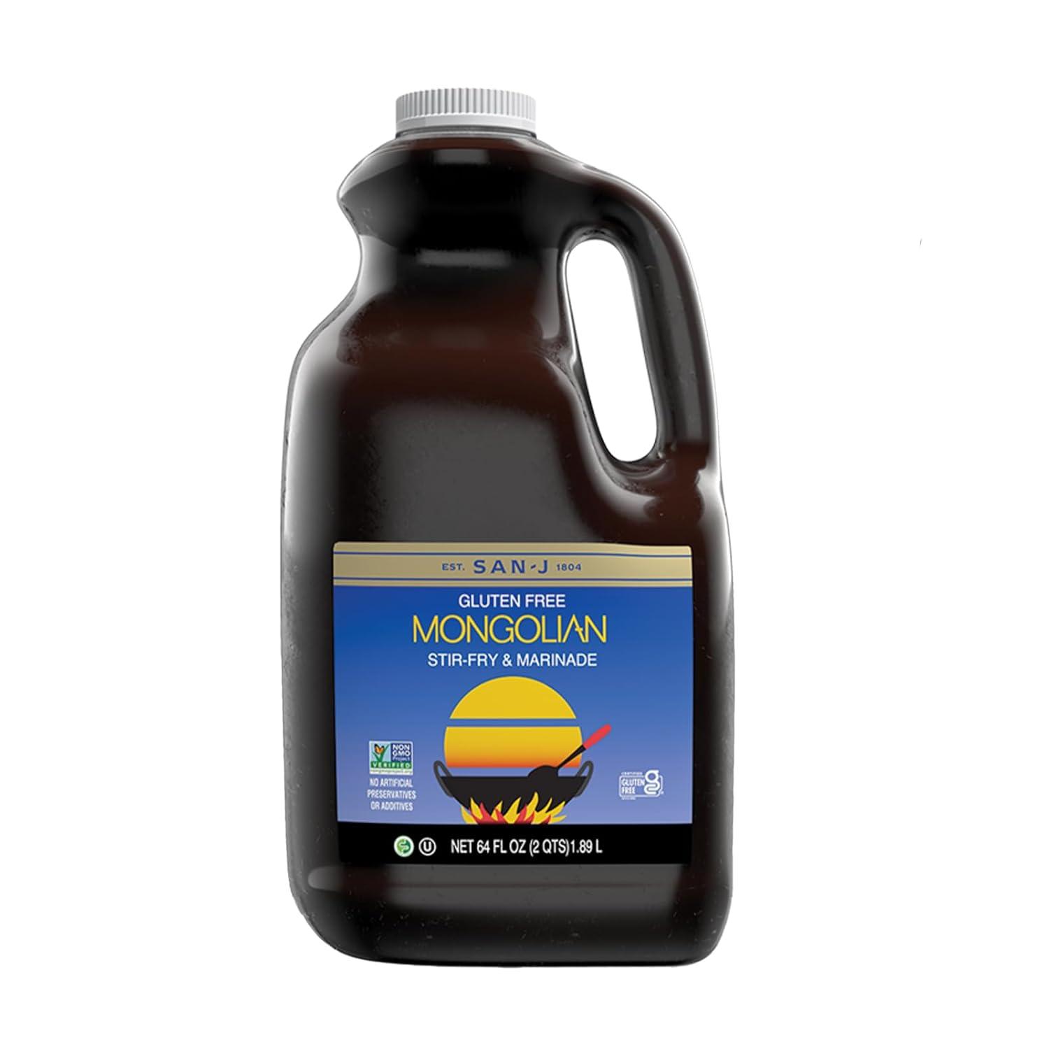 image:imageSanJ Spicy Gluten Free Szechuan Sauce NonGMO 64 oz ContainerMongolian