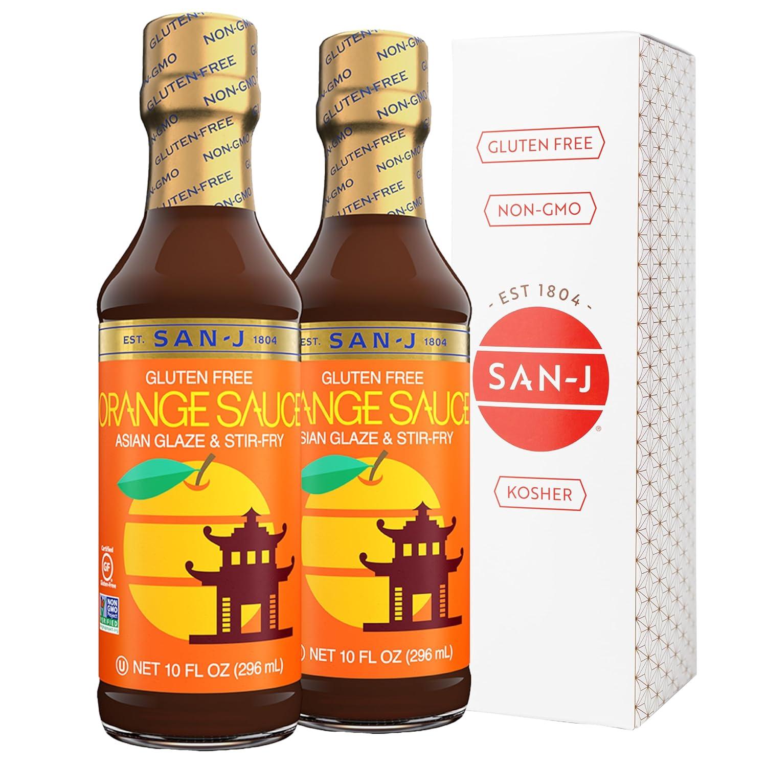 image:imageSanJ Spicy Gluten Free Szechuan Sauce NonGMO 64 oz ContainerOrange Sauce