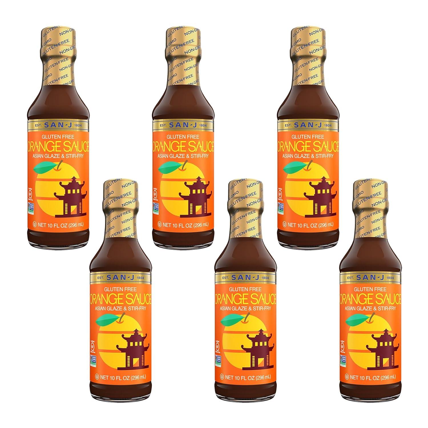 image:imageSanJ Spicy Gluten Free Szechuan Sauce NonGMO 64 oz ContainerOrange Sauce