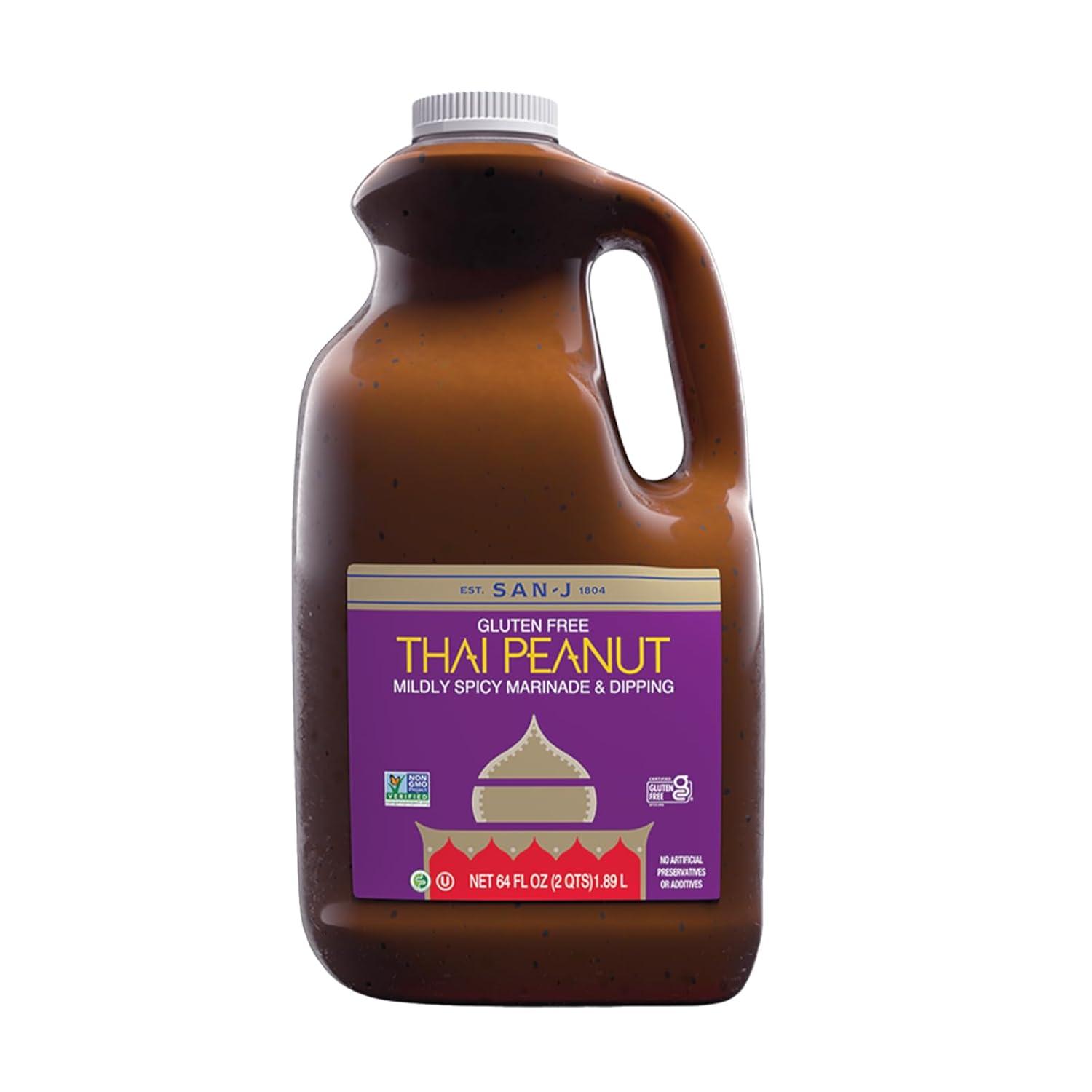 image:imageSanJ Spicy Gluten Free Szechuan Sauce NonGMO 64 oz ContainerPeanut
