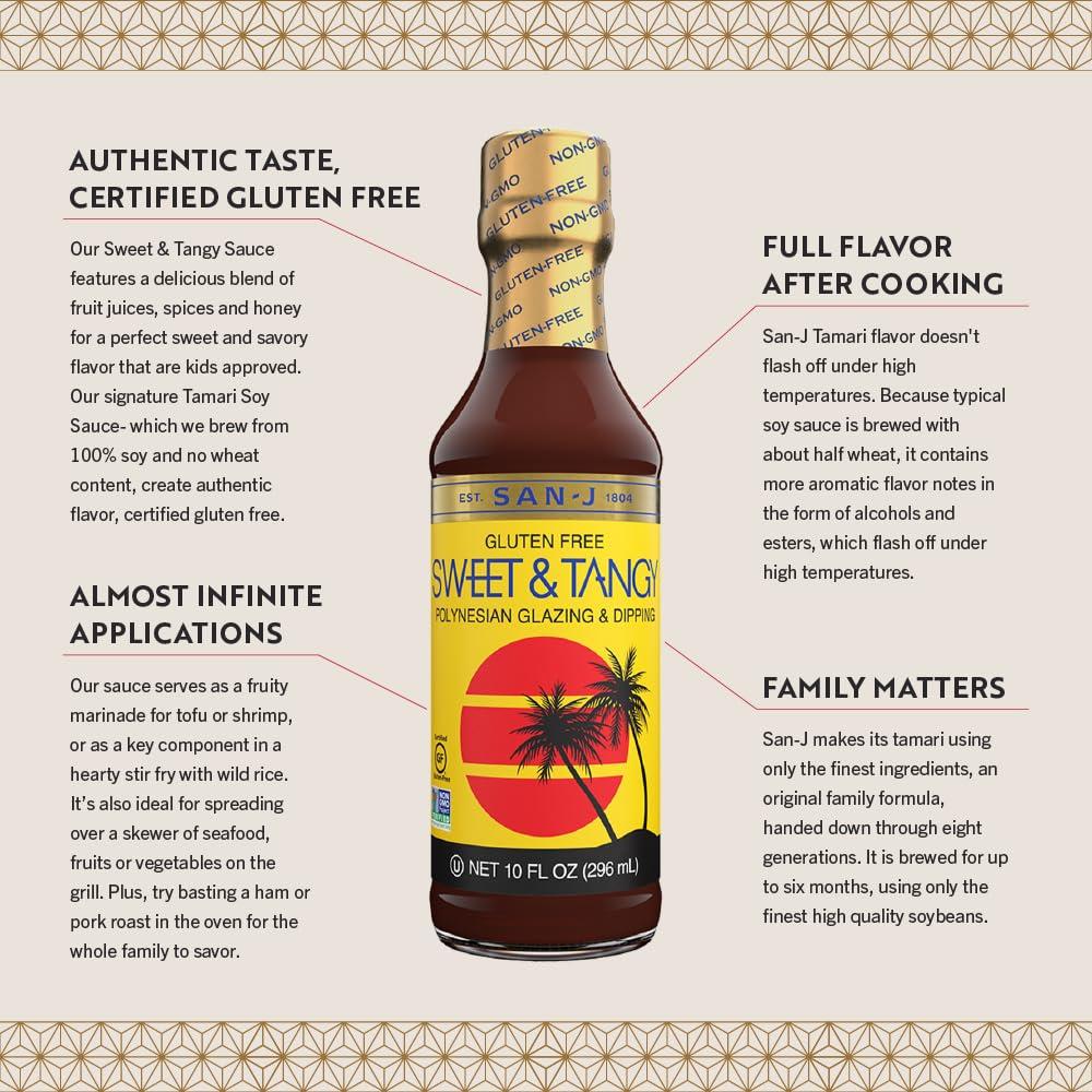 image:imageSanJ Spicy Gluten Free Szechuan Sauce NonGMO 64 oz ContainerSweet Tangy