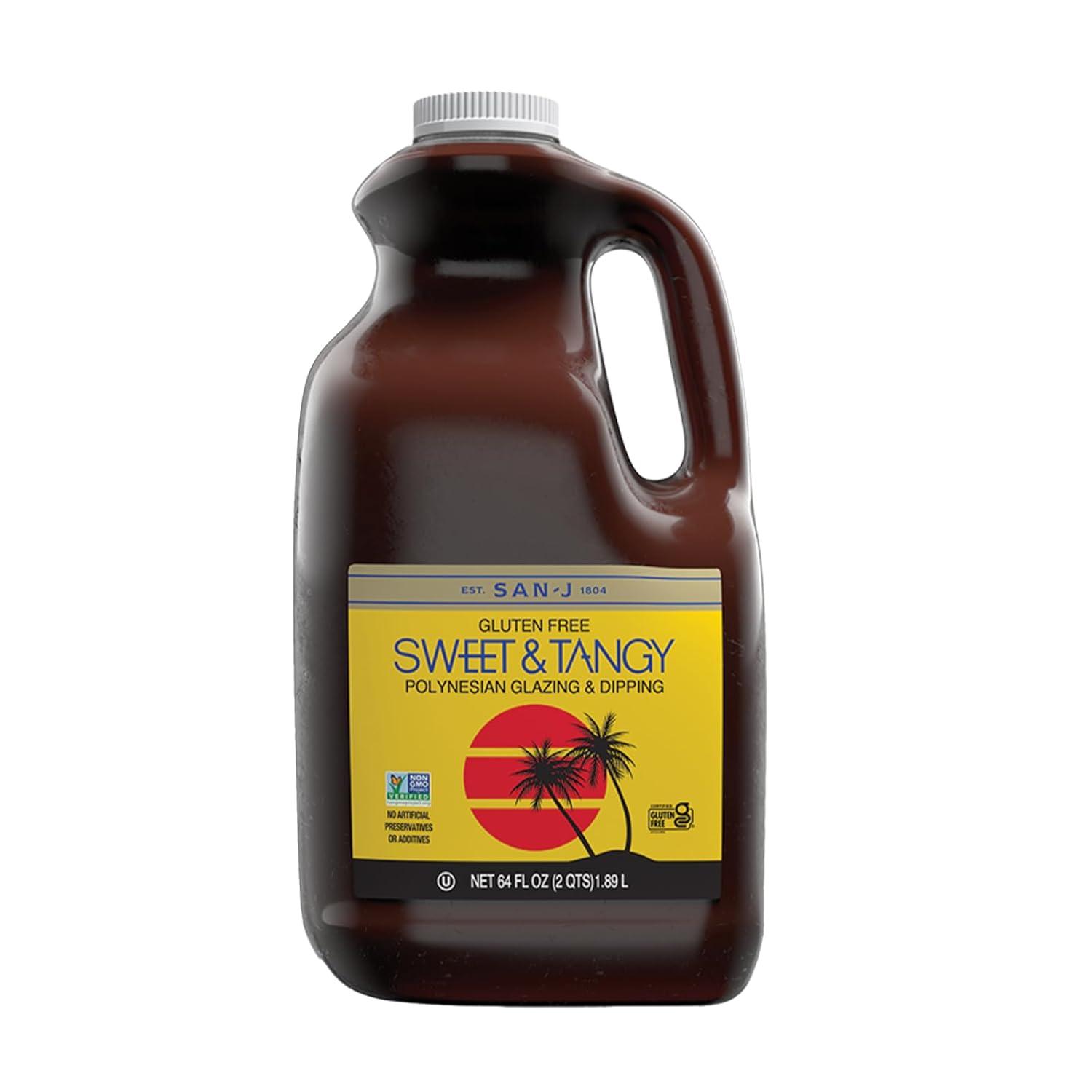 image:imageSanJ Spicy Gluten Free Szechuan Sauce NonGMO 64 oz ContainerSweet Tangy