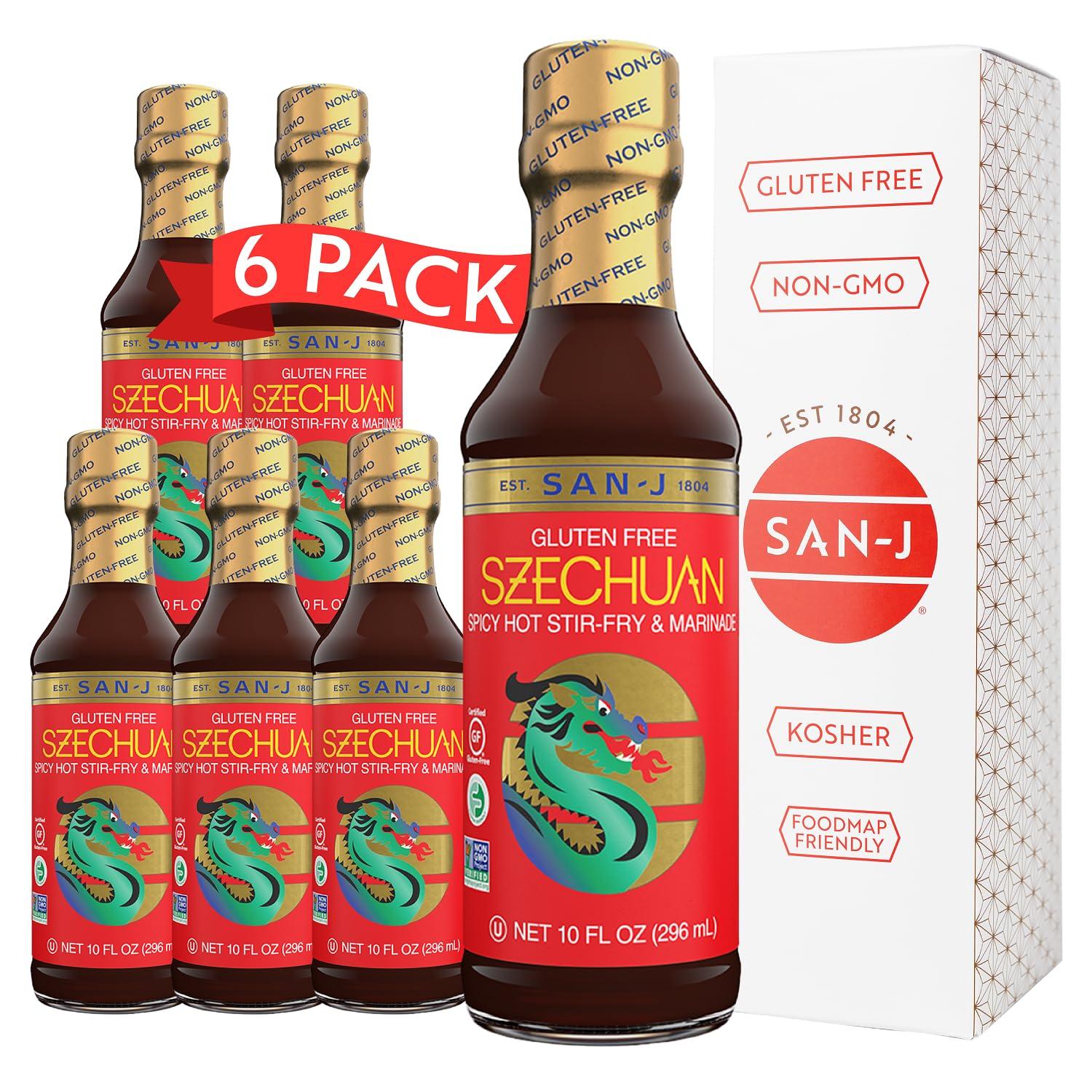 image:imageSanJ Spicy Gluten Free Szechuan Sauce NonGMO 64 oz ContainerSzechuan