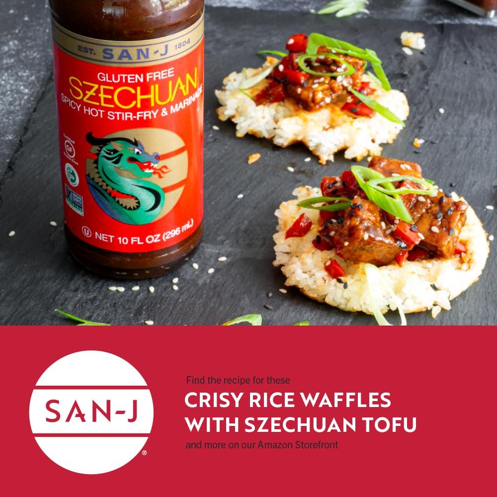 image:imageSanJ Spicy Gluten Free Szechuan Sauce NonGMO 64 oz ContainerSzechuan