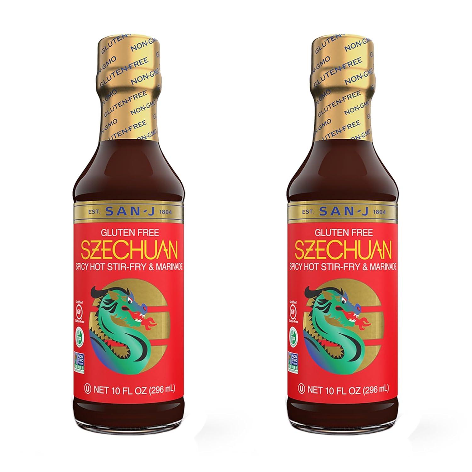 image:imageSanJ Spicy Gluten Free Szechuan Sauce NonGMO 64 oz ContainerSzechuan