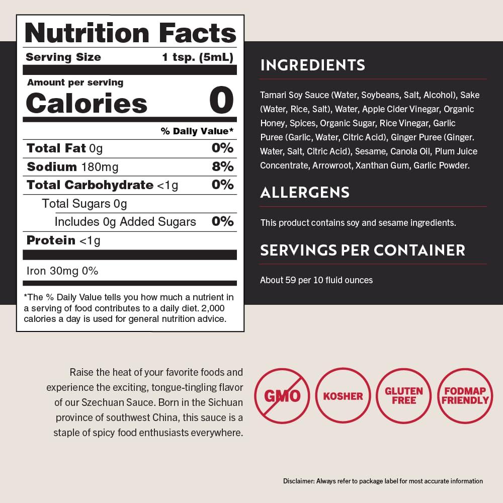 image:imageSanJ Spicy Gluten Free Szechuan Sauce NonGMO 64 oz ContainerSzechuan