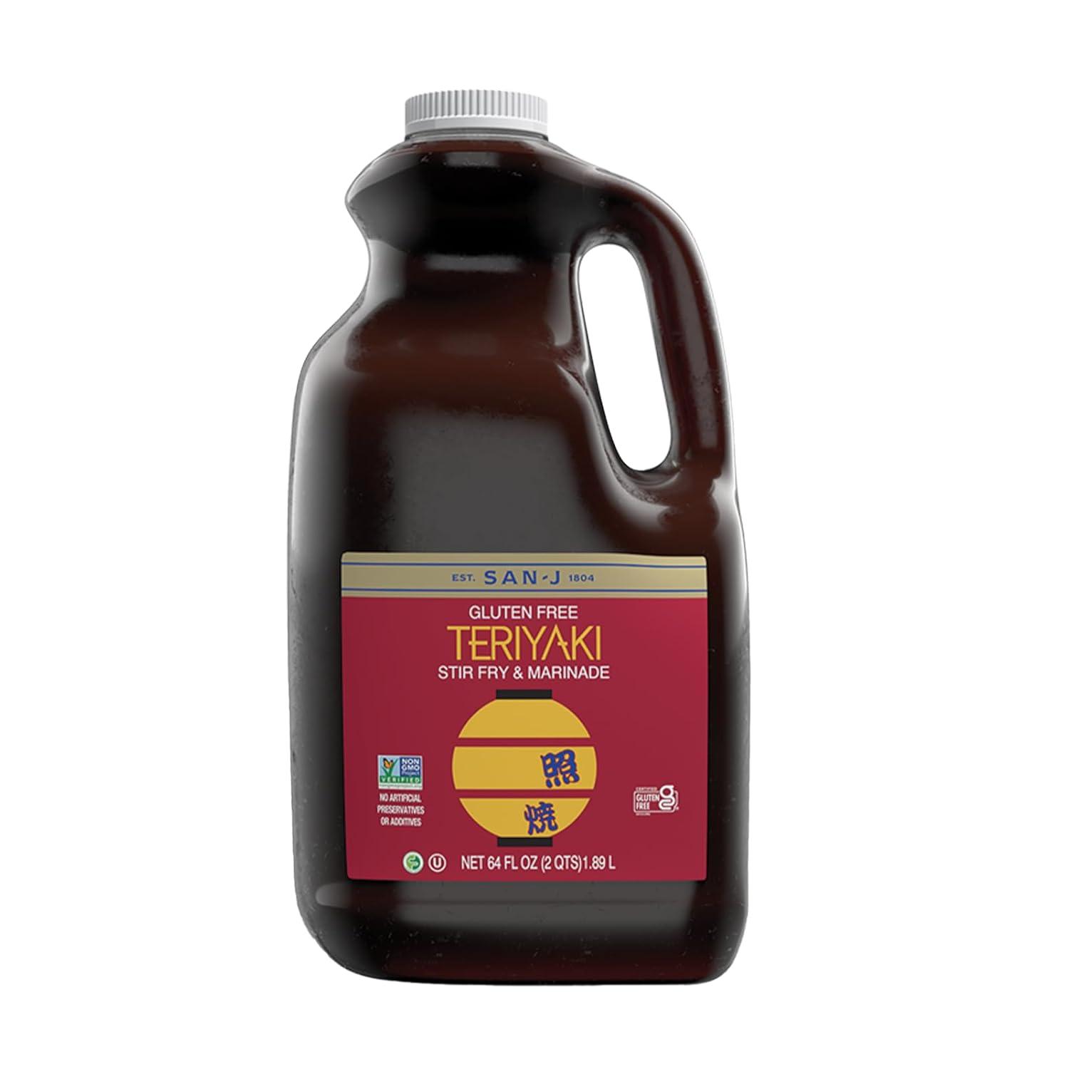 image:imageSanJ Spicy Gluten Free Szechuan Sauce NonGMO 64 oz ContainerTeriyaki