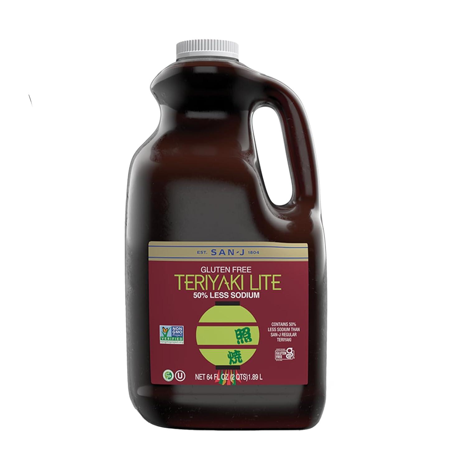 image:imageSanJ Spicy Gluten Free Szechuan Sauce NonGMO 64 oz ContainerTeriyaki Lite