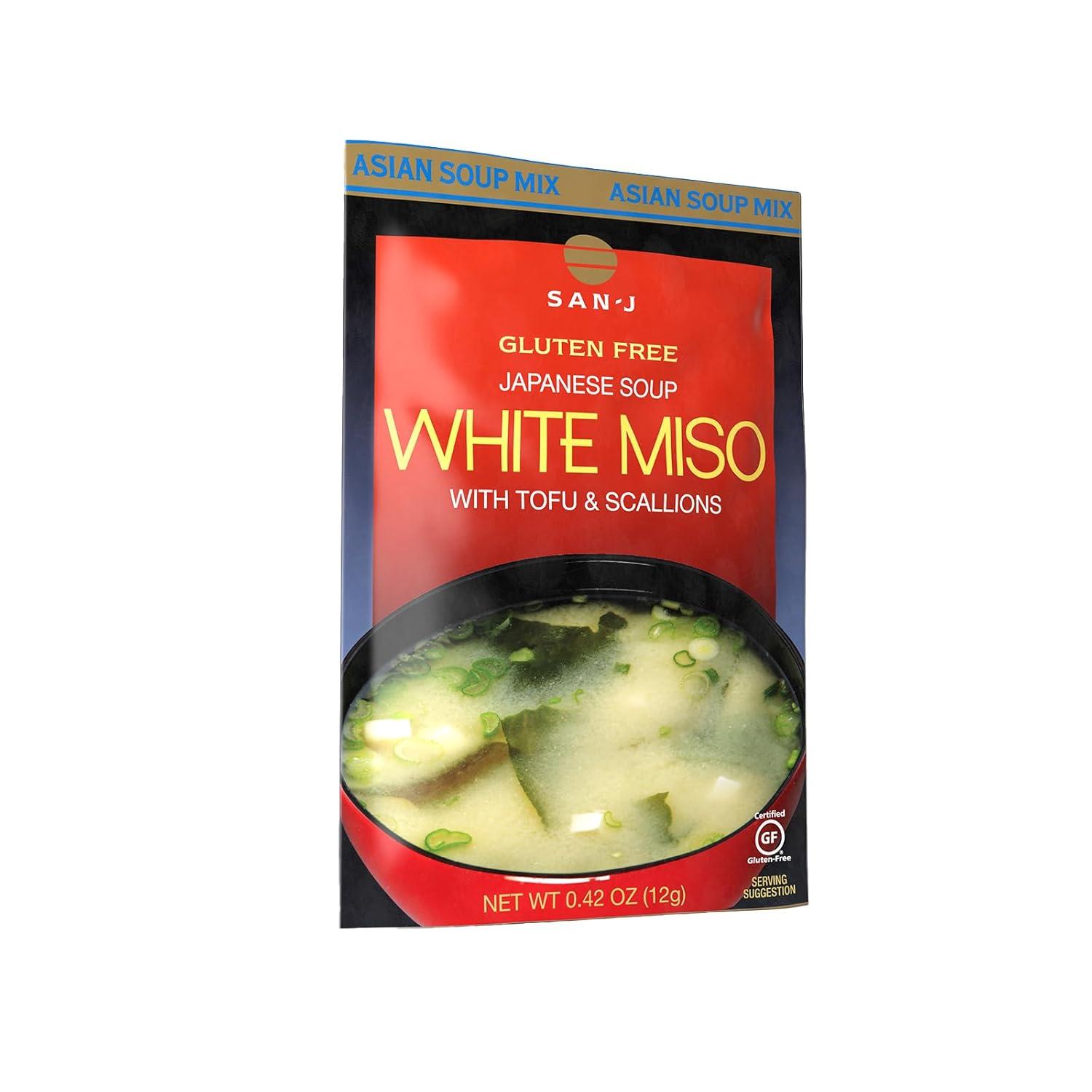 image:imageSanJ White Miso Soup Authentic Japanese Soup Mix 042 oz Packets 12 Pack