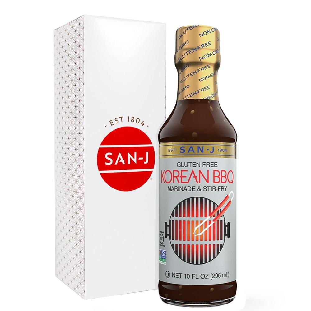 image:imageSanJ Spicy Gluten Free Szechuan Sauce NonGMO 64 oz ContainerKorean BBQ