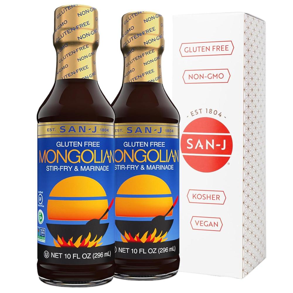 image:imageSanJ Spicy Gluten Free Szechuan Sauce NonGMO 64 oz ContainerMongolian