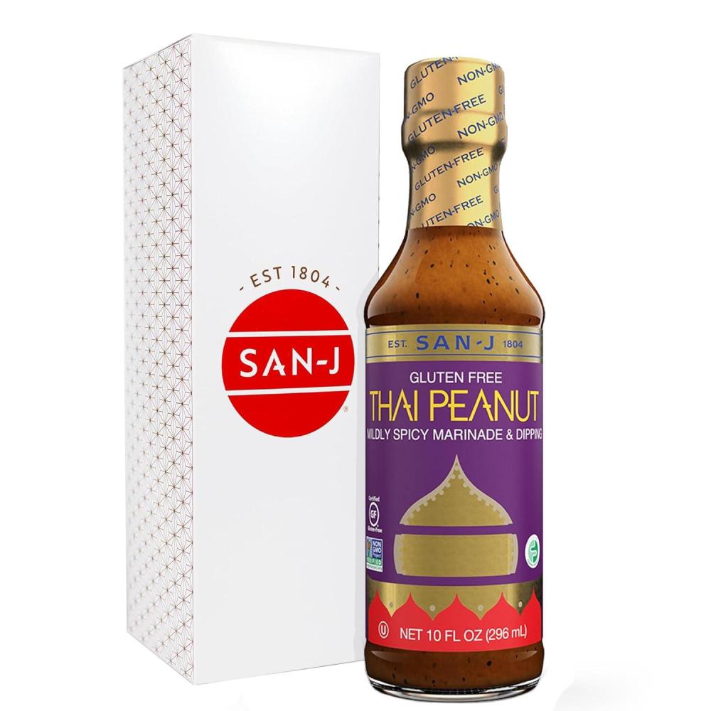image:imageSanJ Spicy Gluten Free Szechuan Sauce NonGMO 64 oz ContainerPeanut