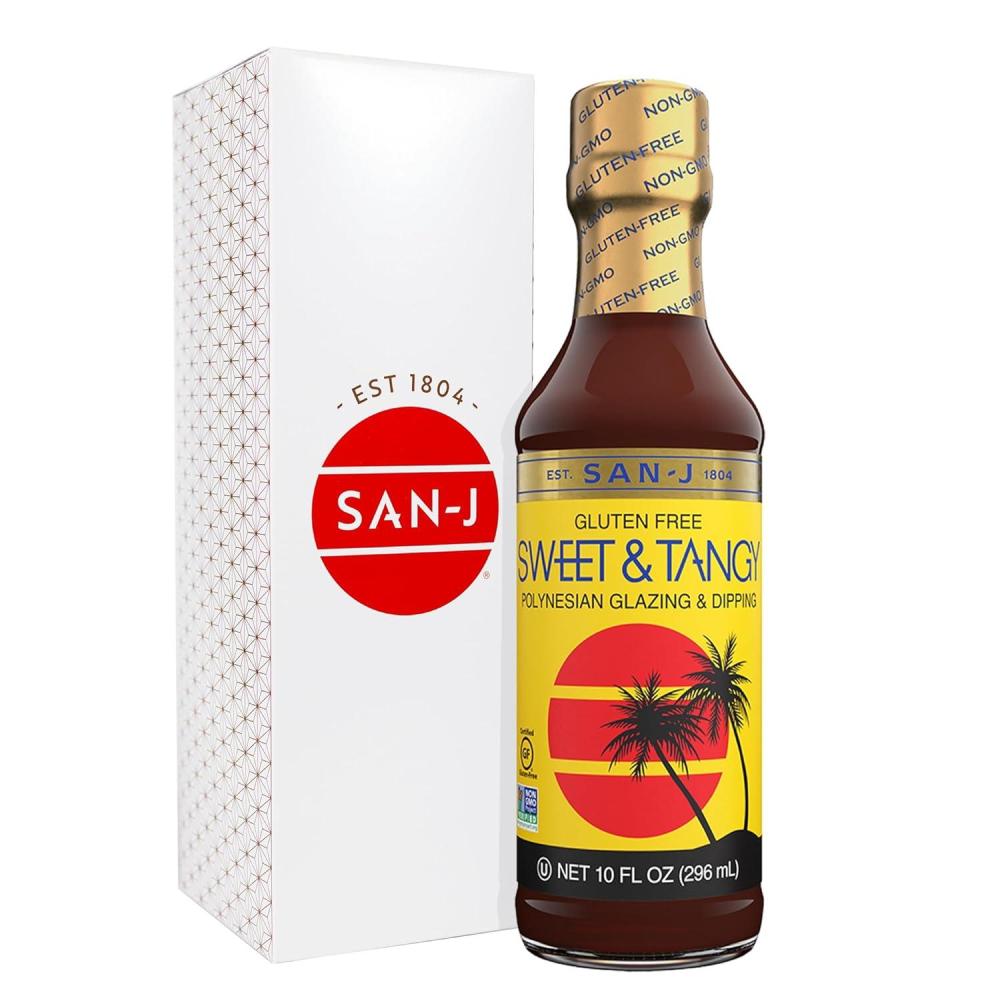 image:imageSanJ Spicy Gluten Free Szechuan Sauce NonGMO 64 oz ContainerSweet Tangy