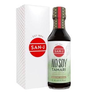 image:imageSanJ  No Soy Tamari  Specially Brewed Soy Sauce Alternative  10 oz Bottle