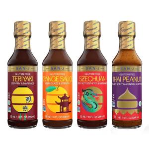 image:imageSanJ  Spicy Gluten Free Szechuan Sauce  NonGMO  64 oz ContainerSpicy  Sweet