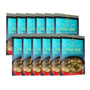 image:imageSanJ  Wakame Soup  Authentic Japanese Soup Mix  056 oz Packets  12 Pack