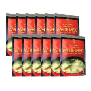 image:imageSanJ  White Miso Soup  Authentic Japanese Soup Mix  042 oz Packets  12 Pack